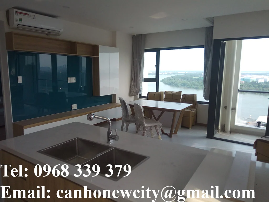 Phòng khách căn hộ mẫu New City Quận 2
