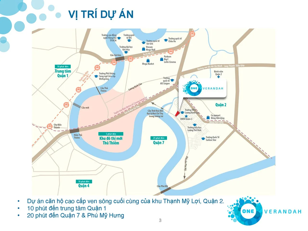 Vị trí dự án One Verandah Quận 2