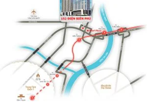 Vị trí dự án 152 Điện Biên Phủ