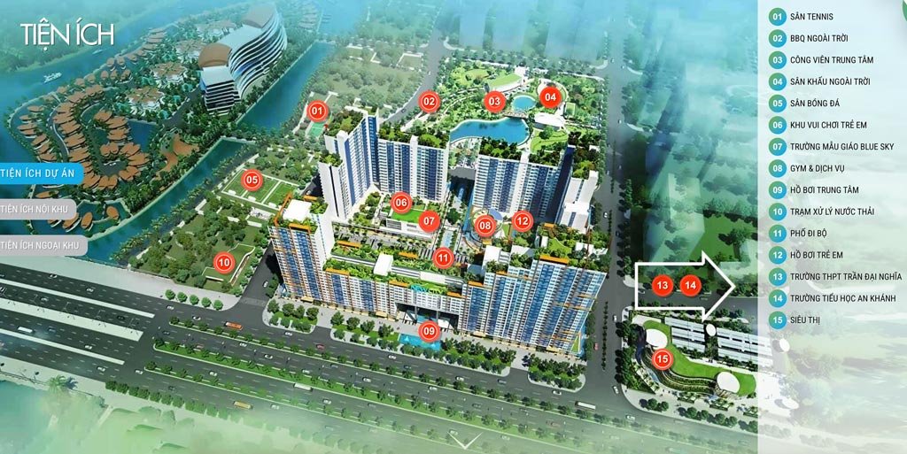 Hình phối cảnh tiện ích khu dân cư New City Thủ Thiêm